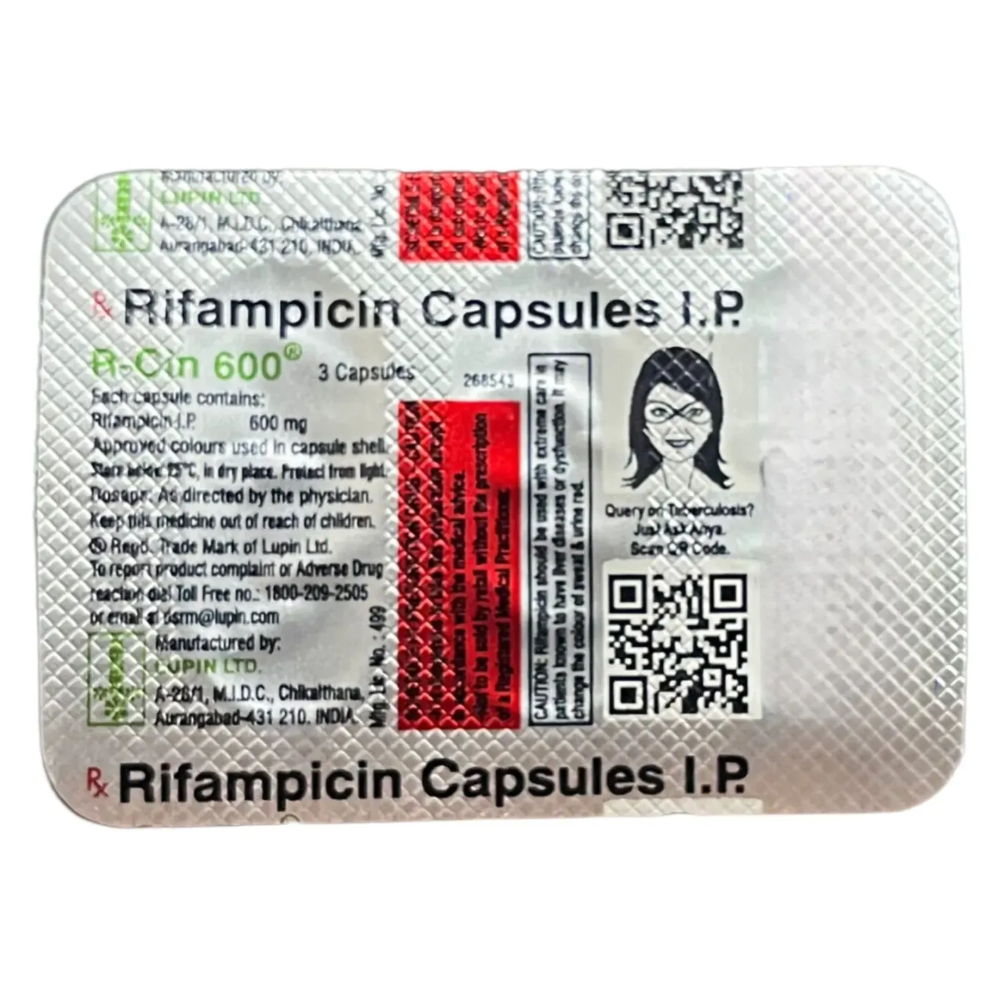 Rcin 600mg Capsule product image