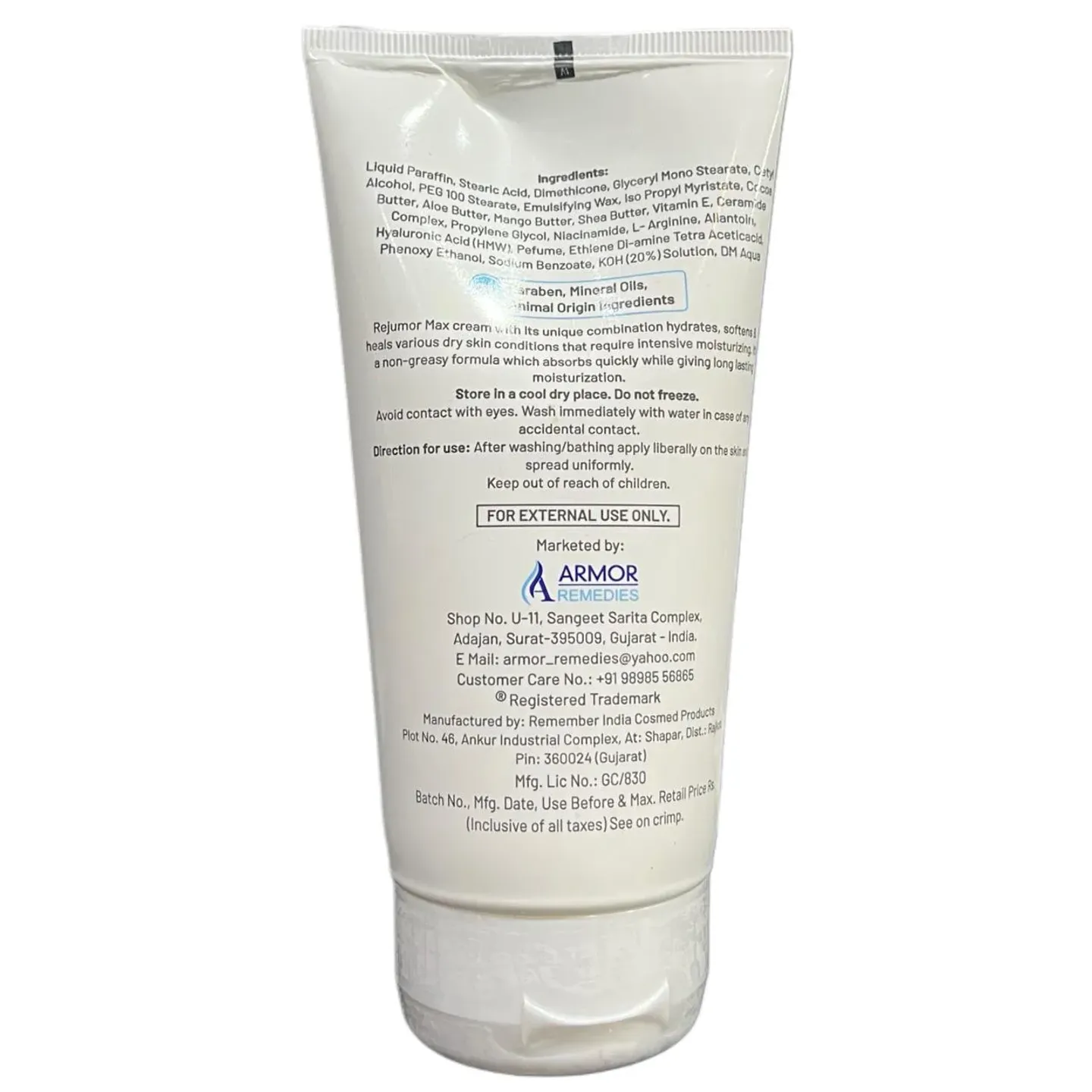 Rejumor Max Moisturizing Cream product image