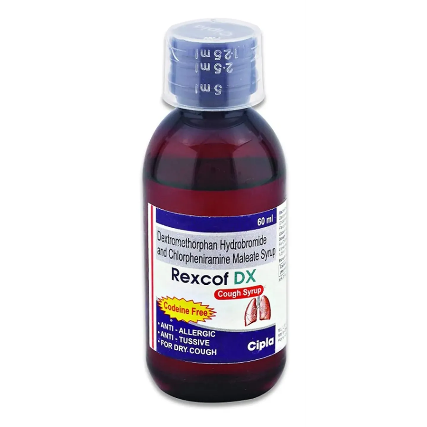 Rexcof Dx Syrup 60ml product image