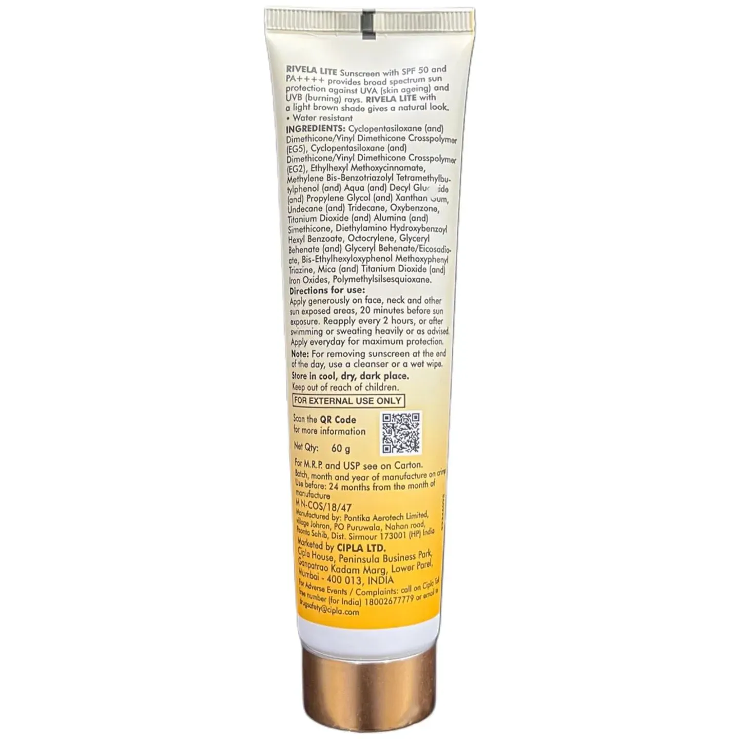 Rivela Lite Spf 50 Sunscreen product image
