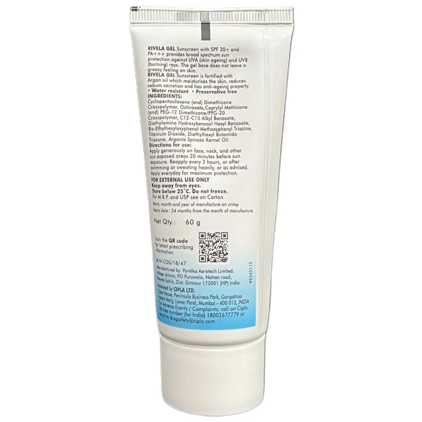 Rivela Spf 30 Sunscreen Gel product image