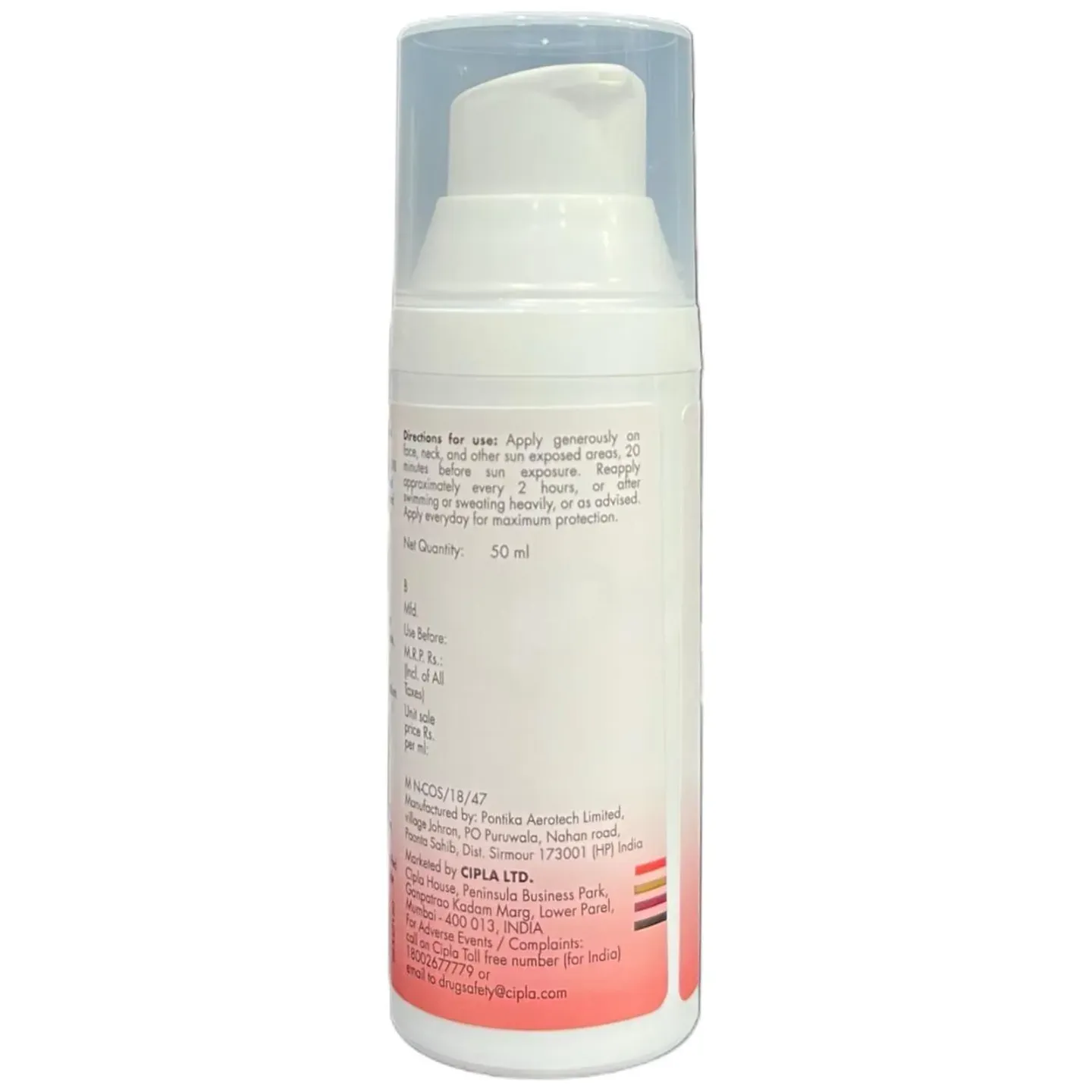 Rivela Tint Spf 50 Sunscreen Lotion 50ml product image