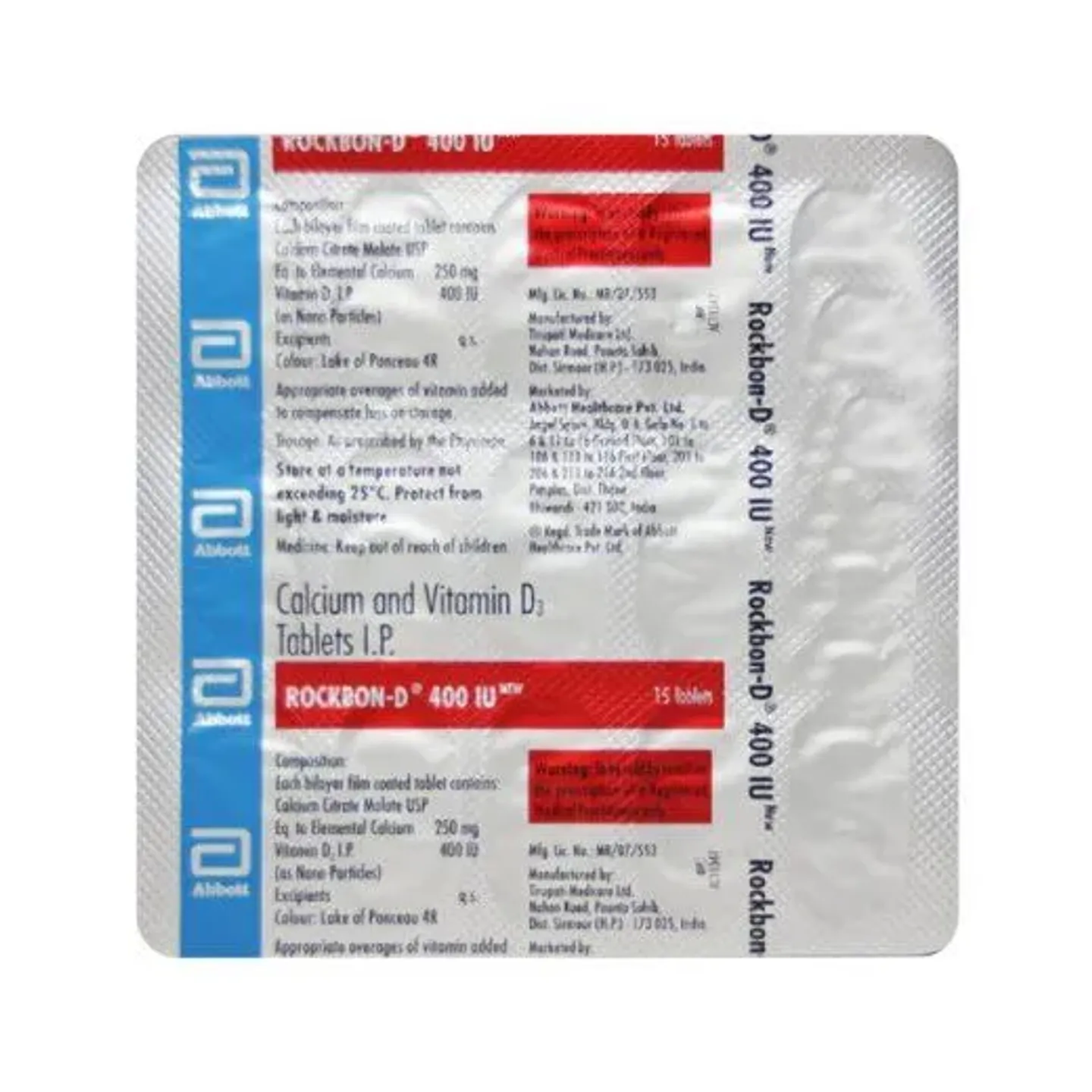 Rockbon D 400iu Tablet product image