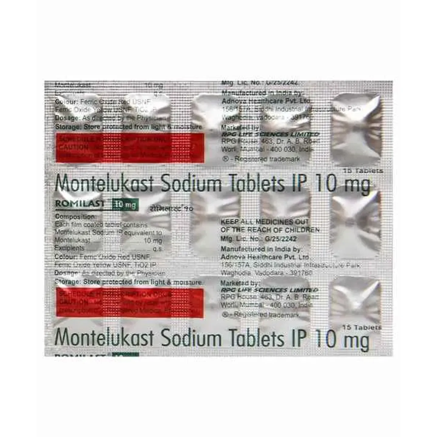 Romilast 10 Tablet product image