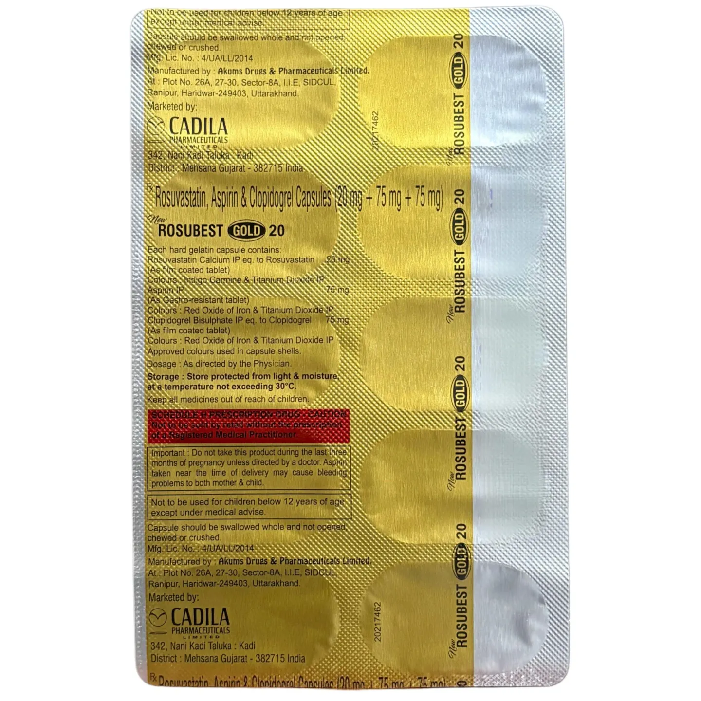 Rosubest Gold 20 Capsule product image
