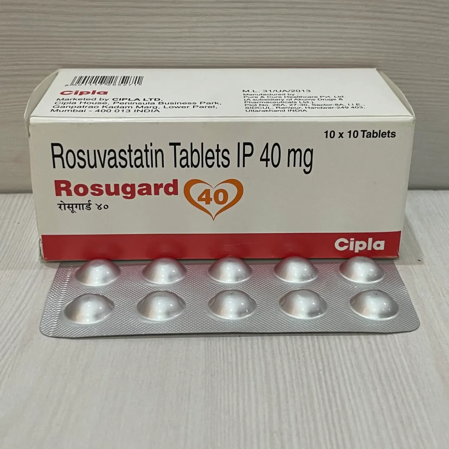 Rosugard 40 Tablet product image