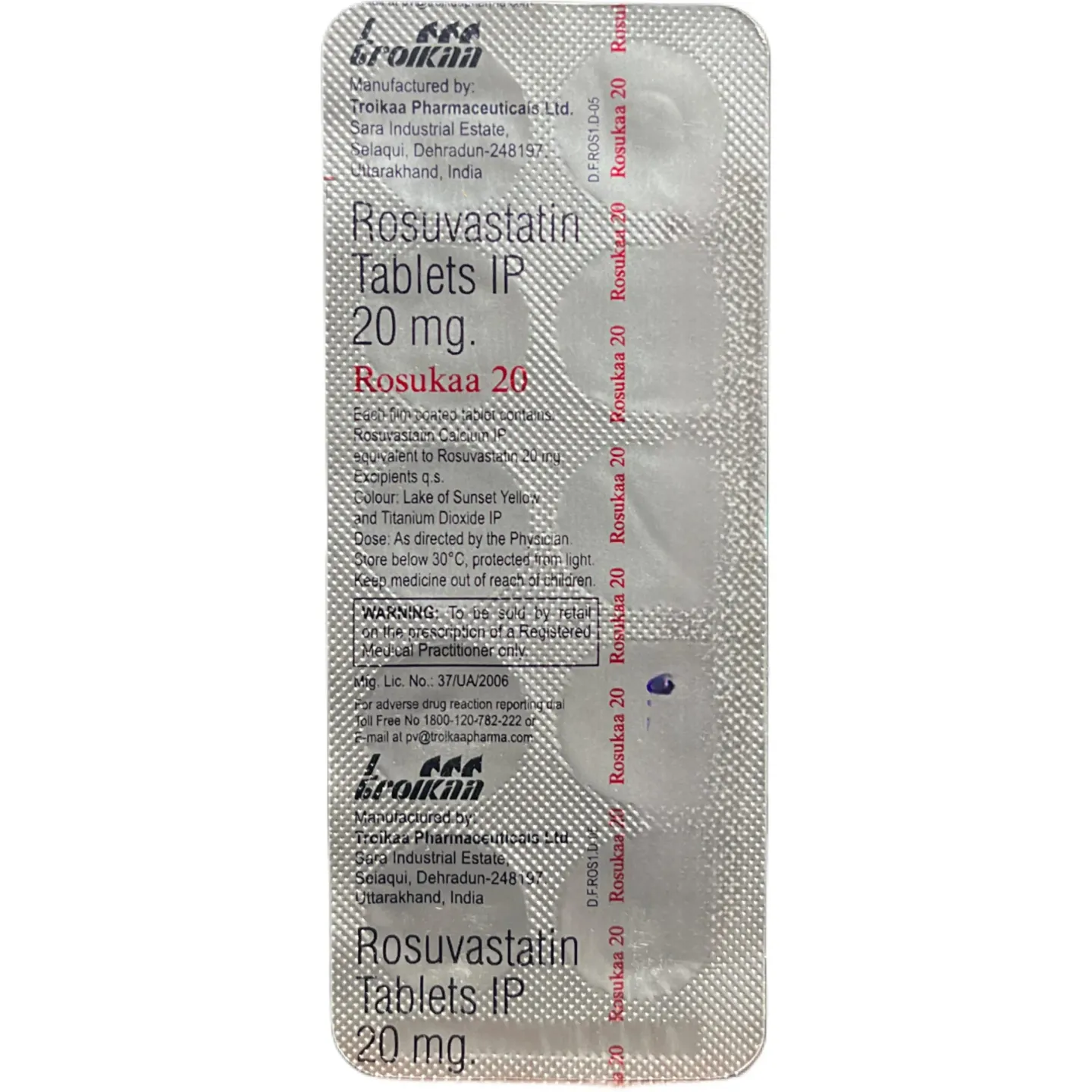 Rosukaa 20 Tablet product image