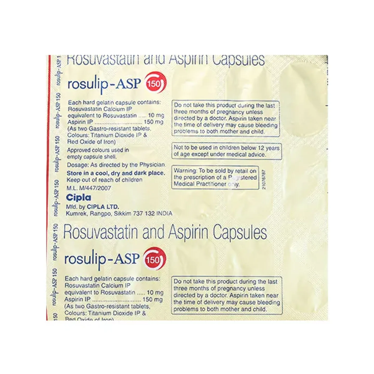 Rosulip Asp 150 Capsule product image