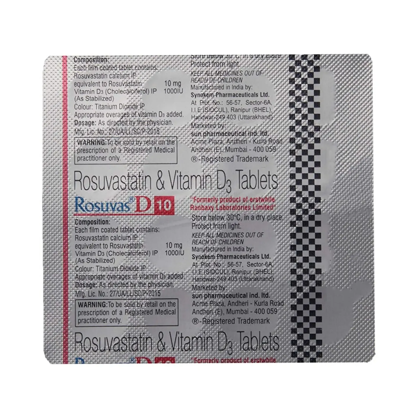 Rosuvas D 10 Tablet product image