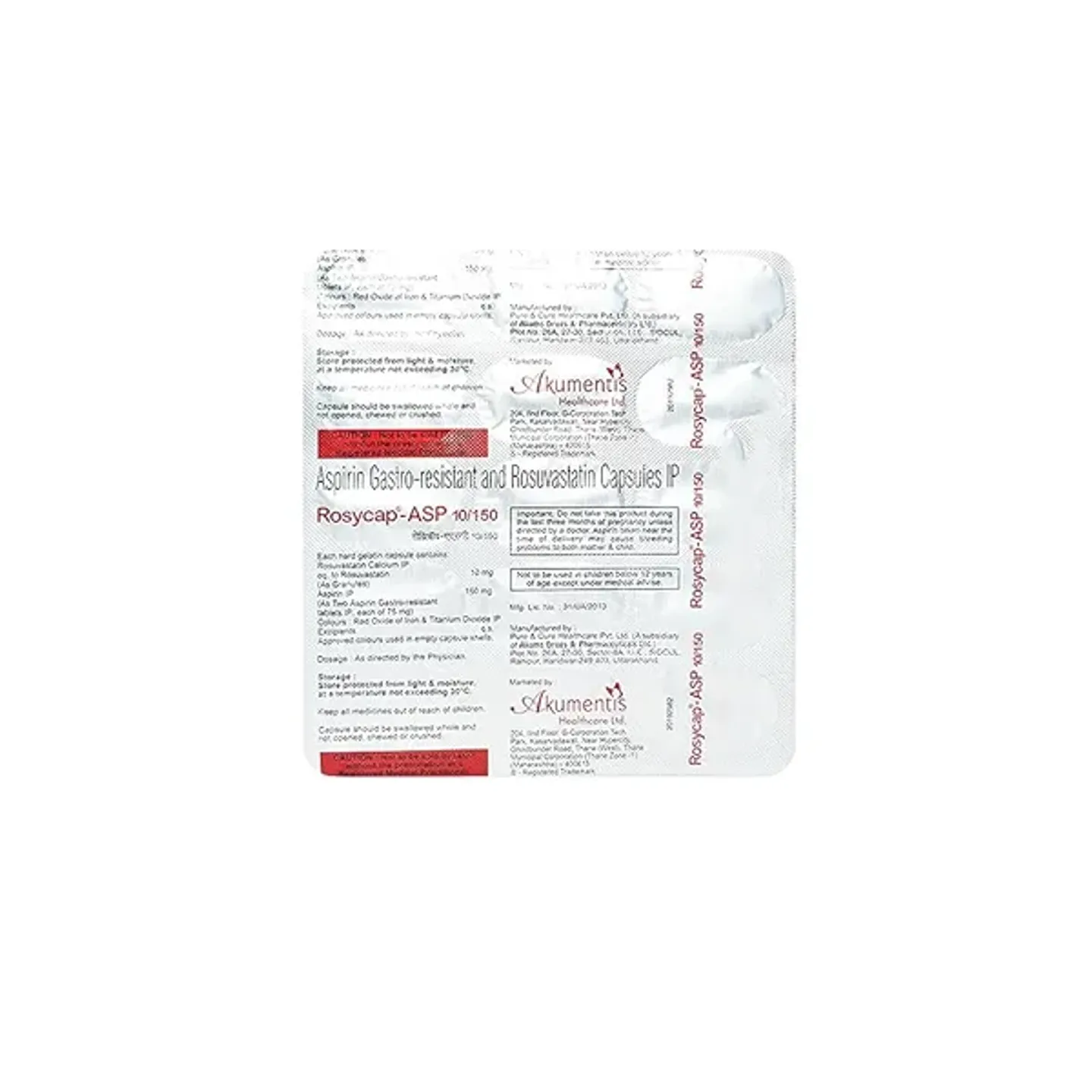 Rosycap Asp 10/150 Capsule product image