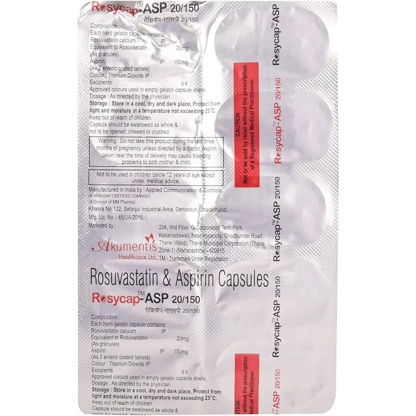 Rosycap Asp 20/150 Capsule product image