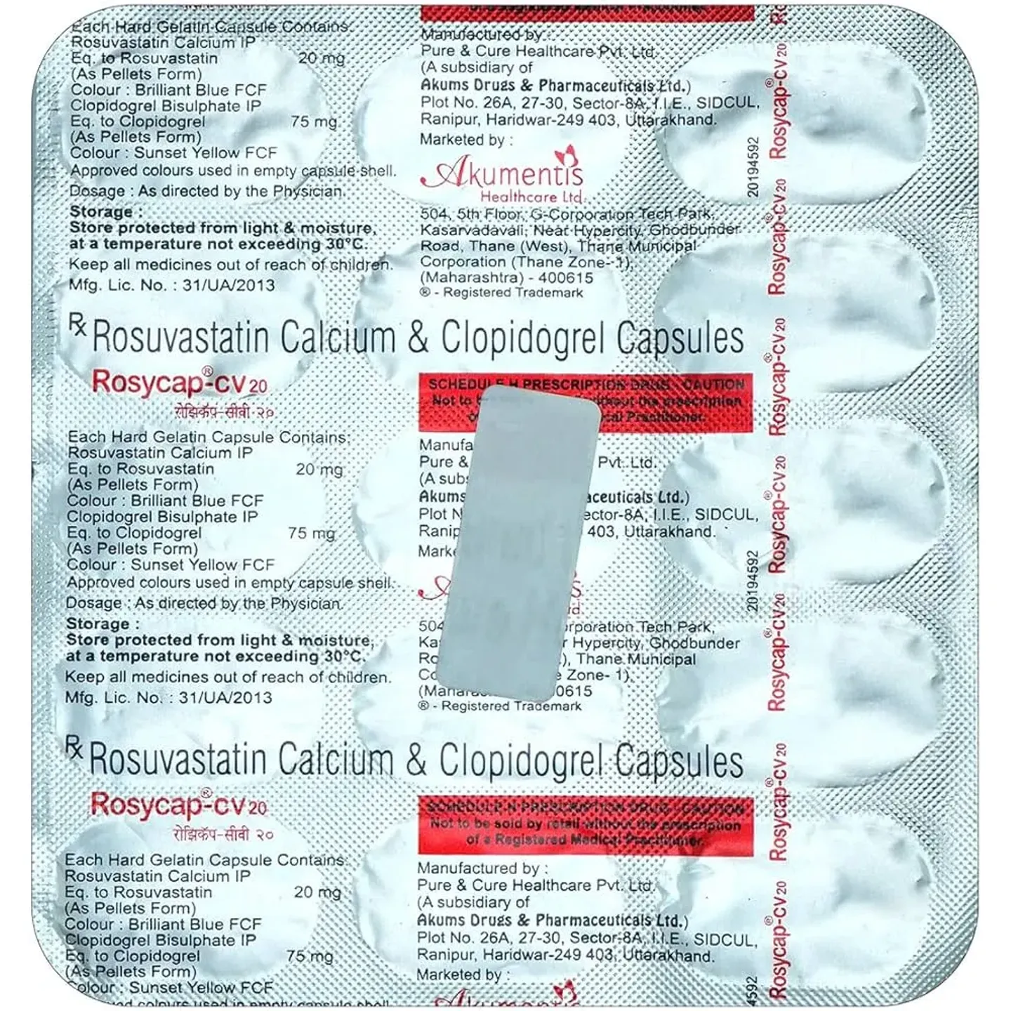 Rosycap Cv 20 Capsule product image