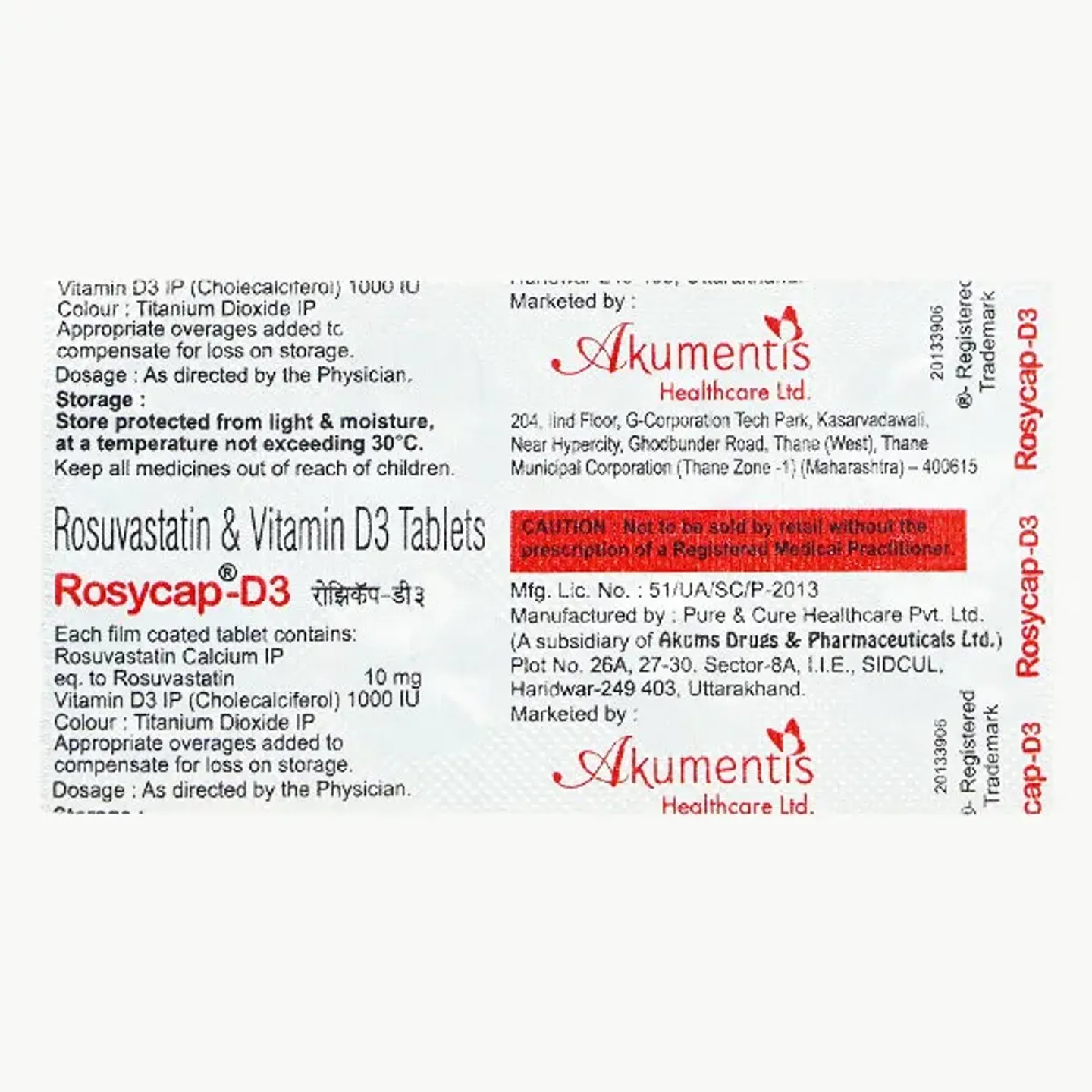 Rosycap D3 Tablet product image