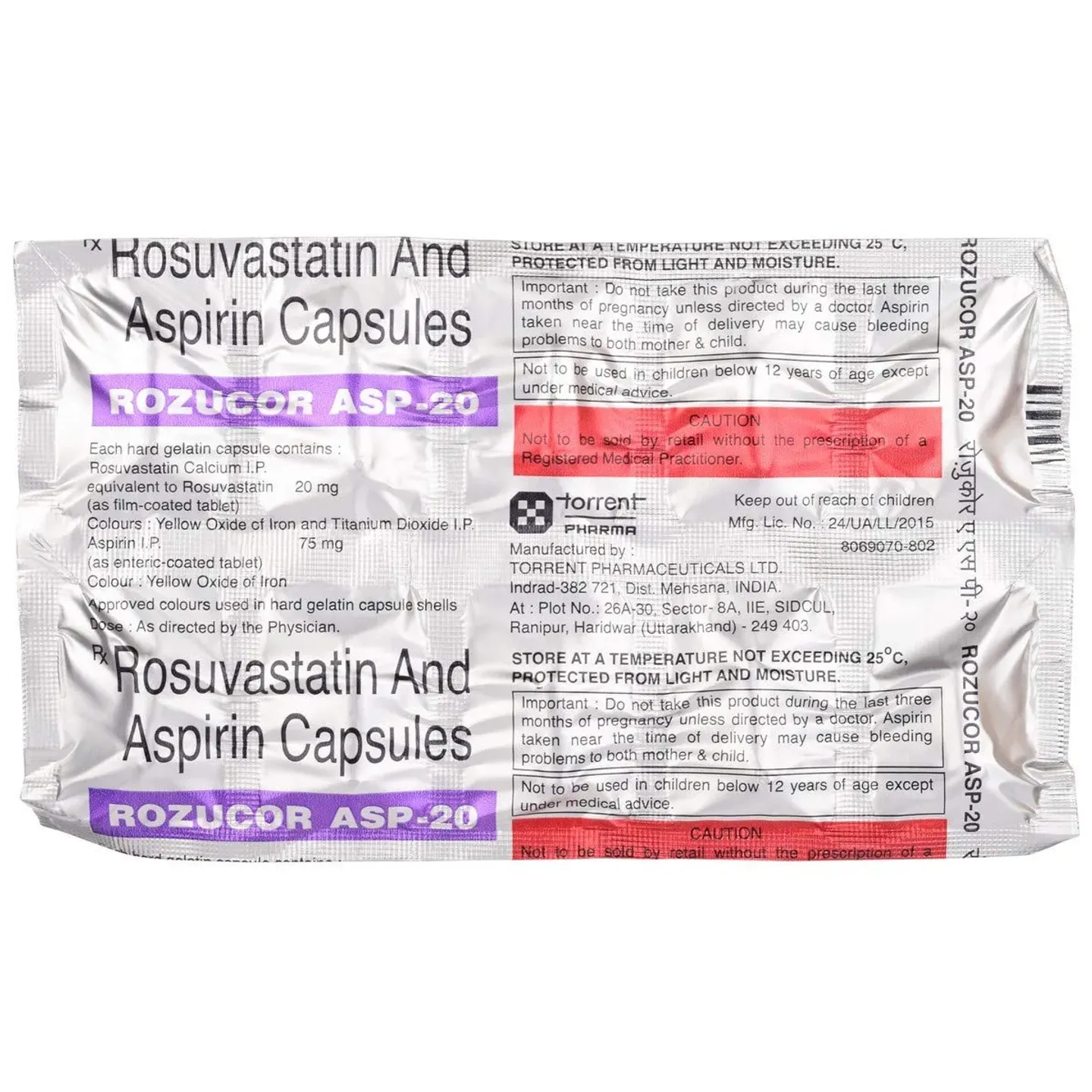 Rozucor Asp 20 Capsule product image