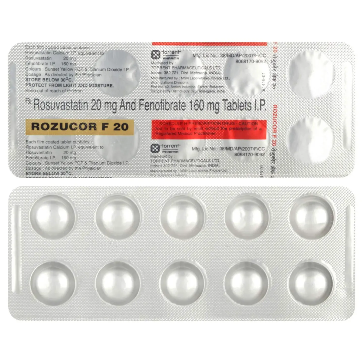 Rozucor F 20 Tablet product image