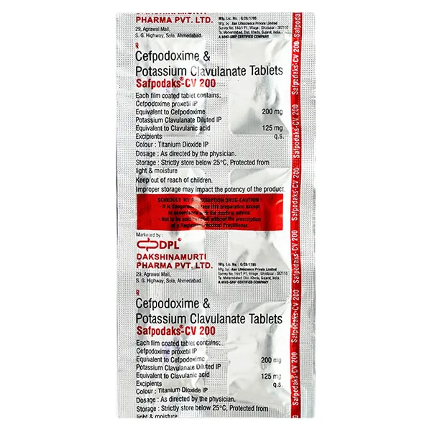 Safpodaks Cv 200 Tablet product image