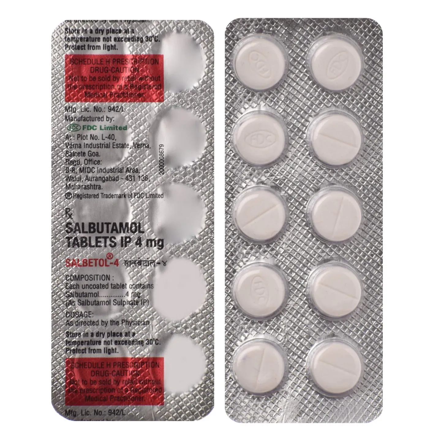 Salbetol 4 Tablet product image