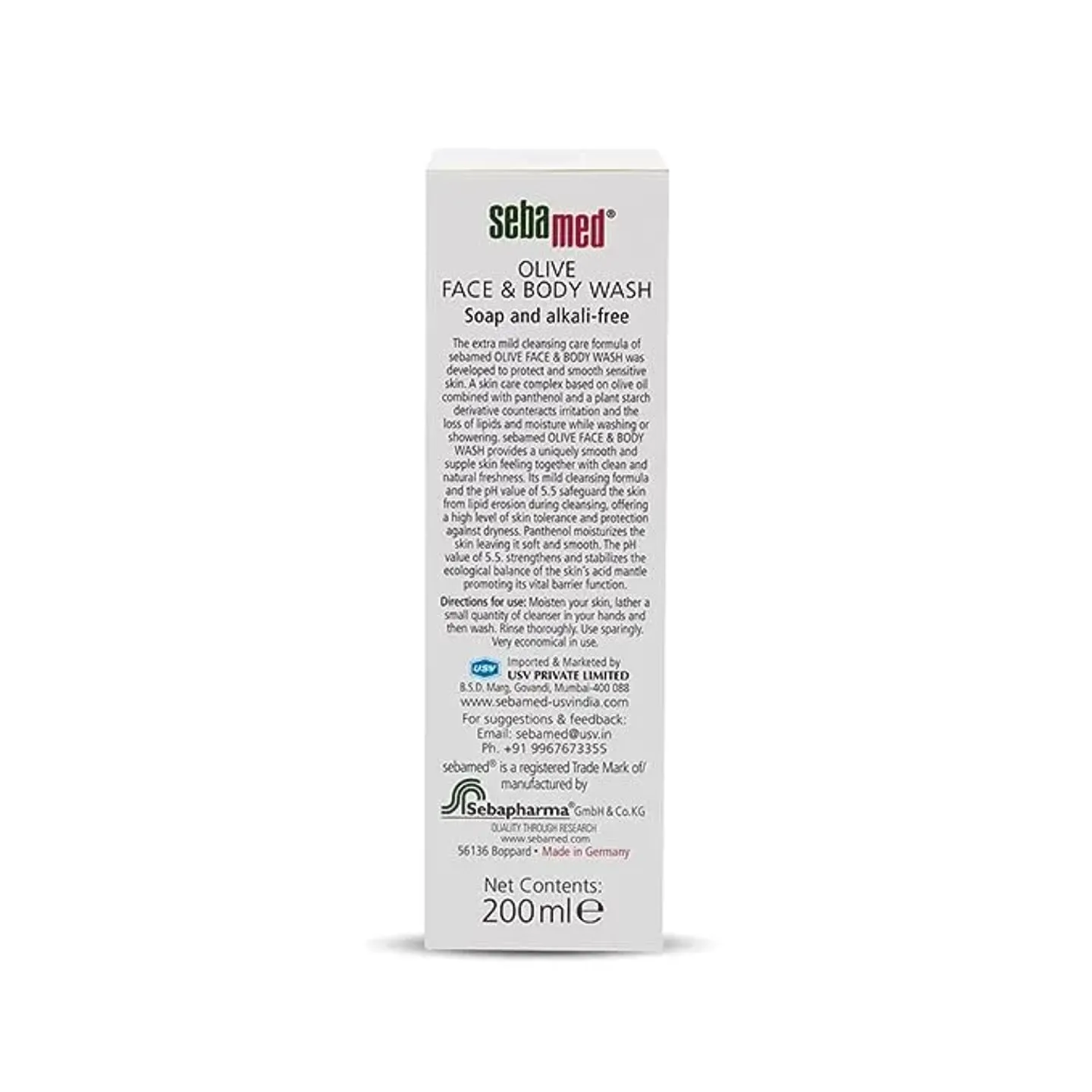 Seba-med Olive Face & Body Wash 200ml product image