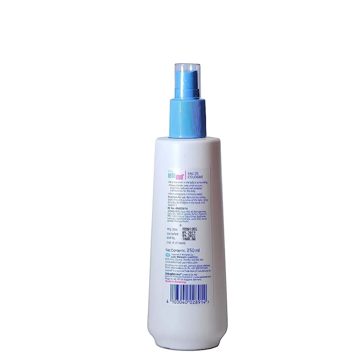 Sebamed Baby Eau De Cologne 250ml product image