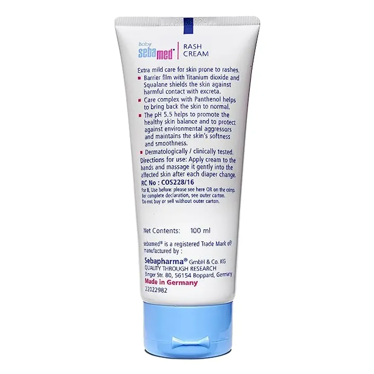 Sebamed Baby Rash Cream 100ml product image