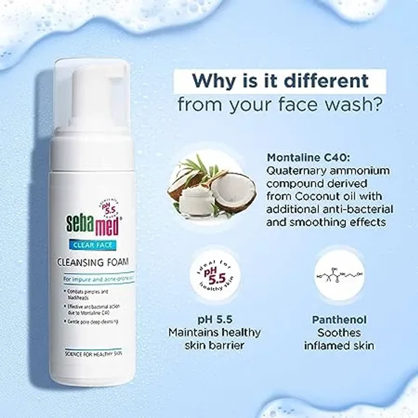 Sebamed Clear Face Cleansing Foam 150ml product image
