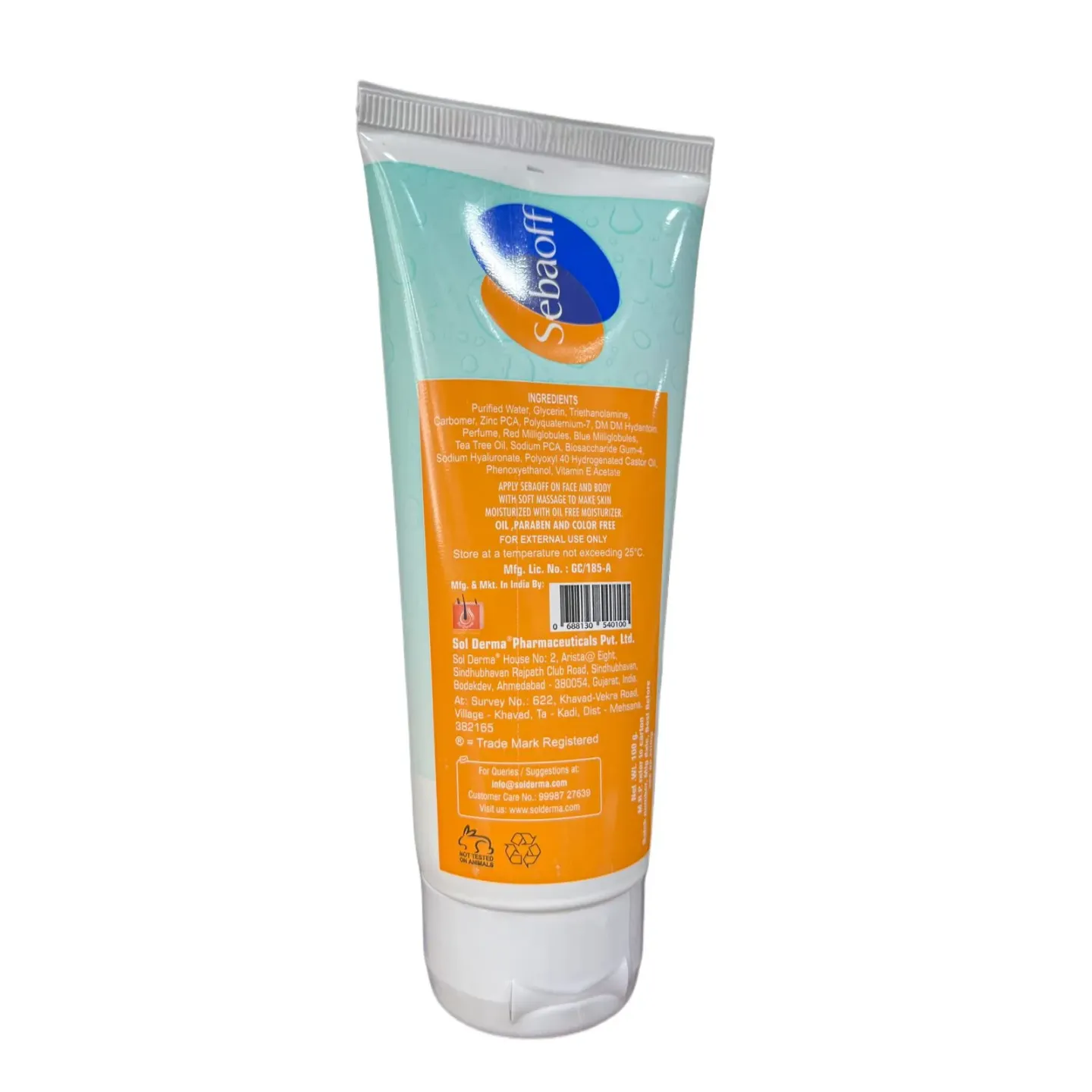 Sebaoff Acne Moisturizer Gel product image