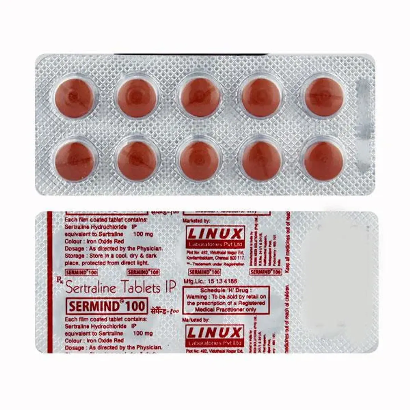 Sermind 100 Tablet product image