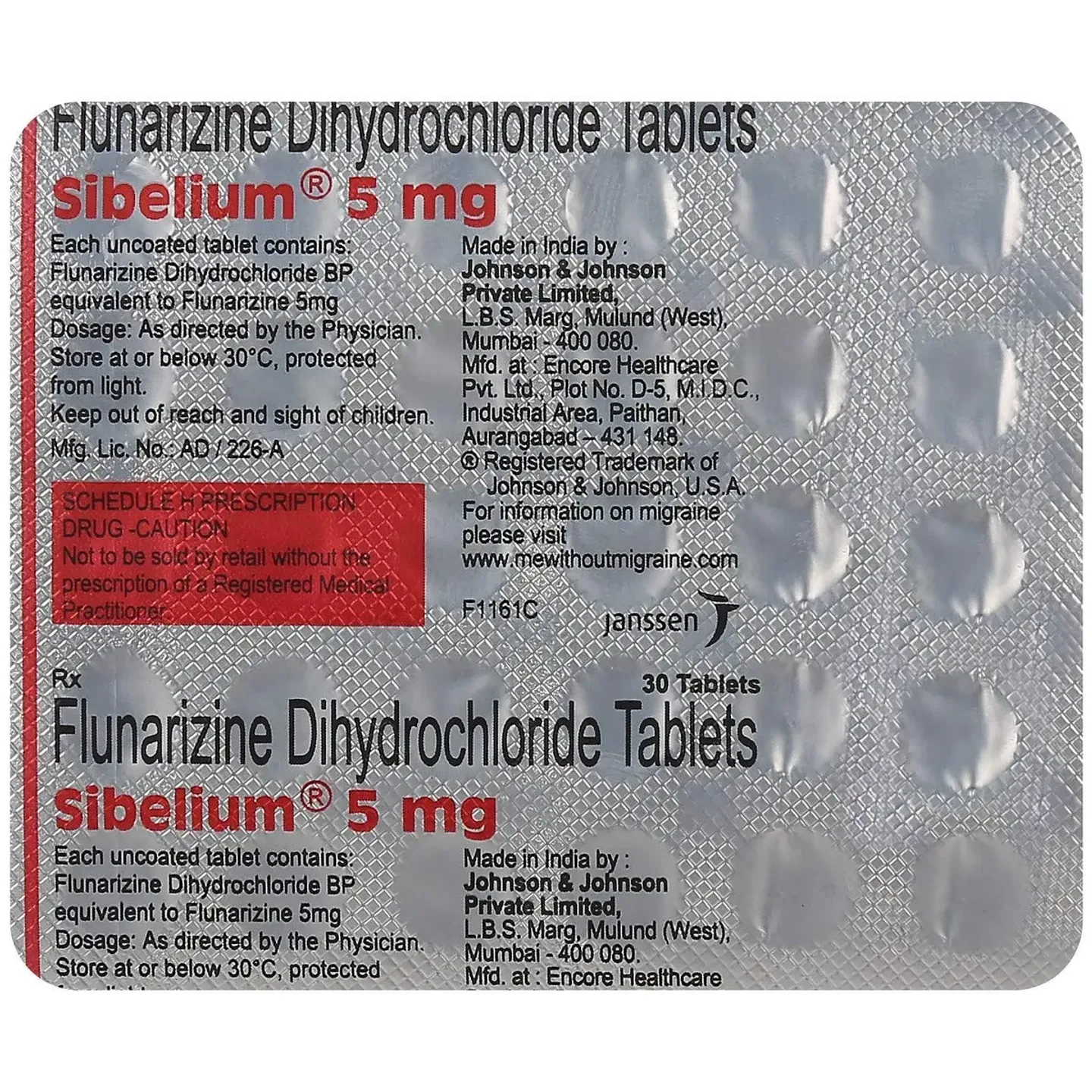 Sibelium 5 Tablet product image