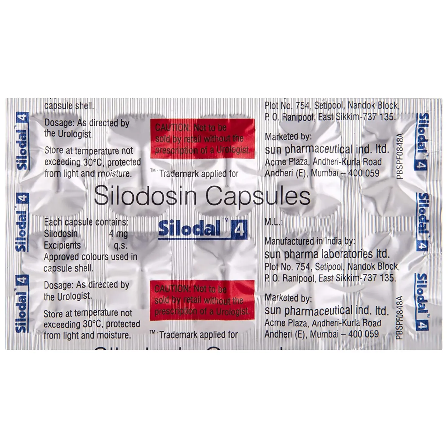 Silodal 4 Capsule product image