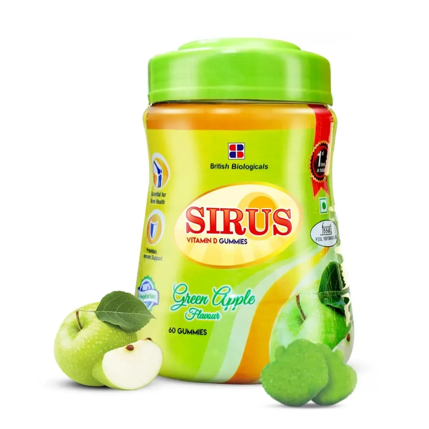 Sirus Vitamin D Gummy 60 Gummies product image