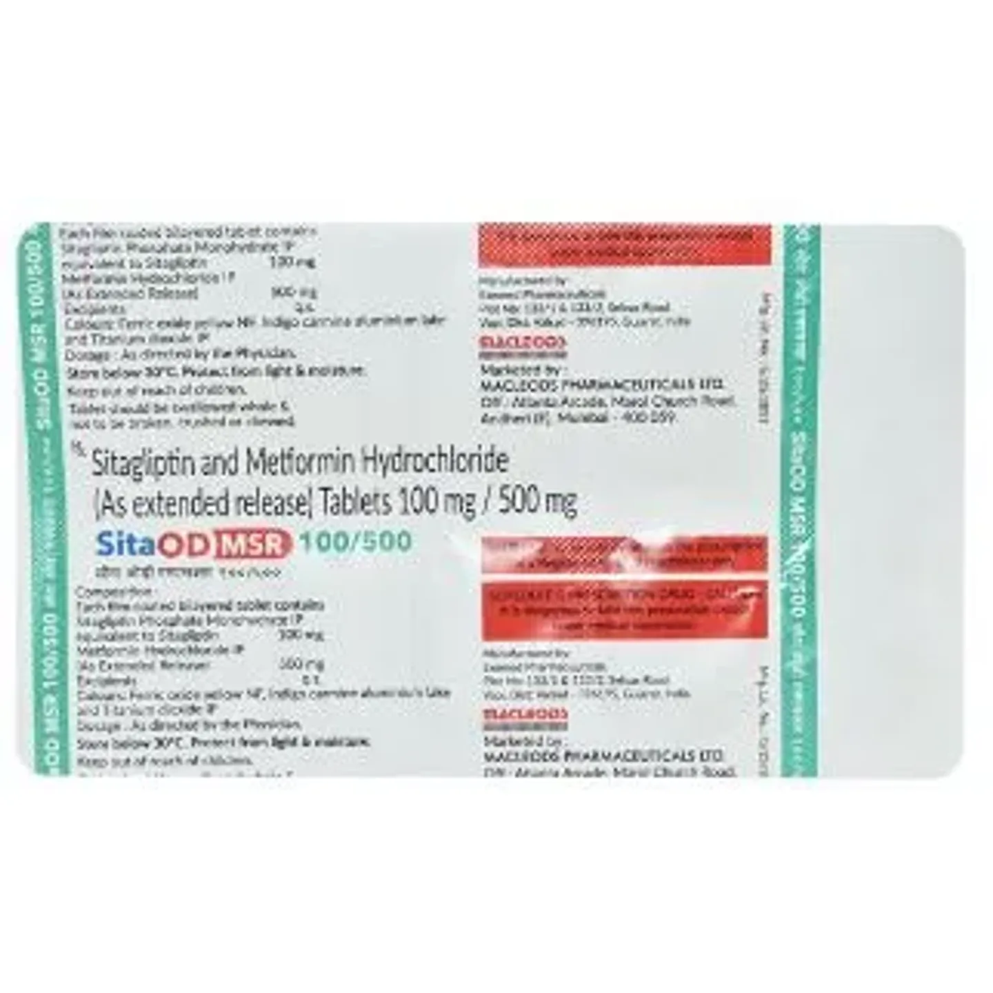 Sita Od Msr 100/500 Tablet product image