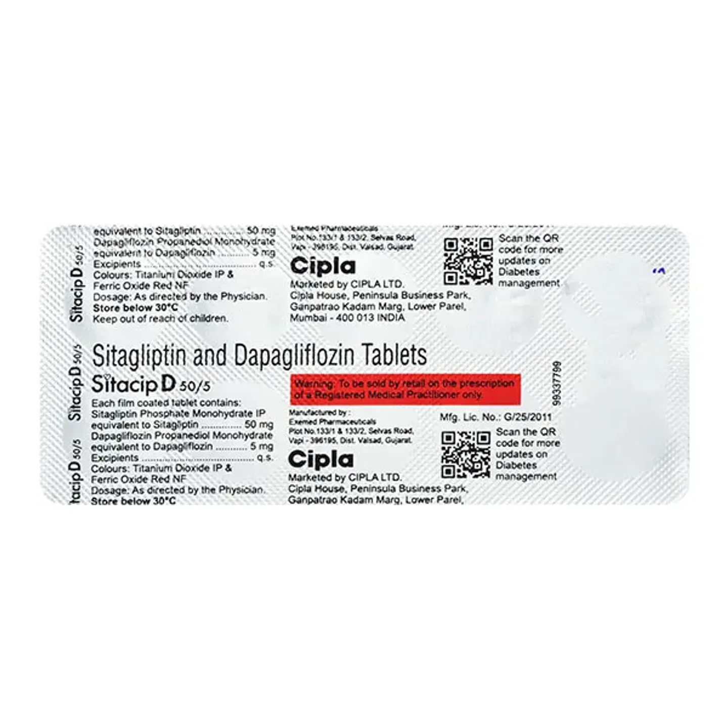 Sitacip D 50/5 Tablet product image
