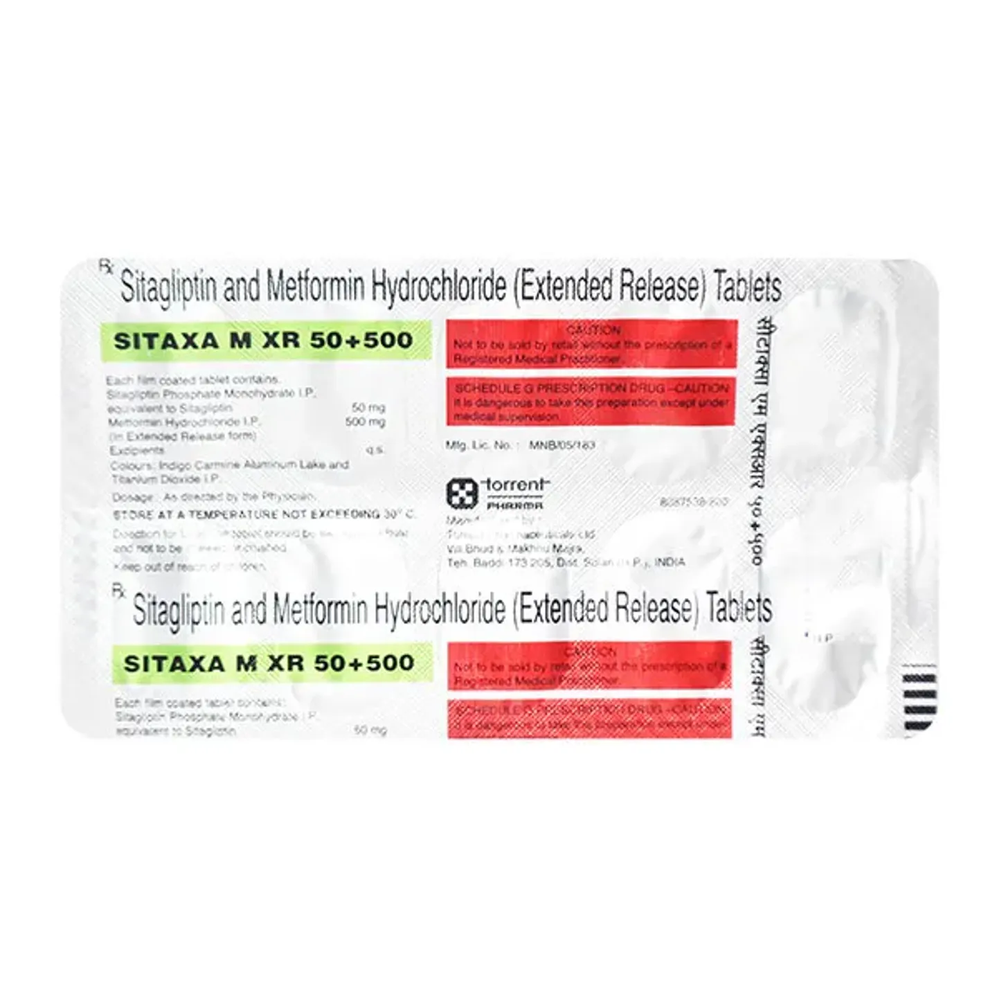 Sitaxa M Xr 50+500 Tablet product image