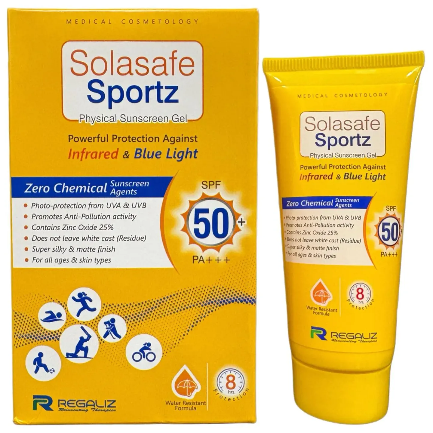 Solasafe Sportz Physical Sunscreen Spf 50 Gel 50gm product image