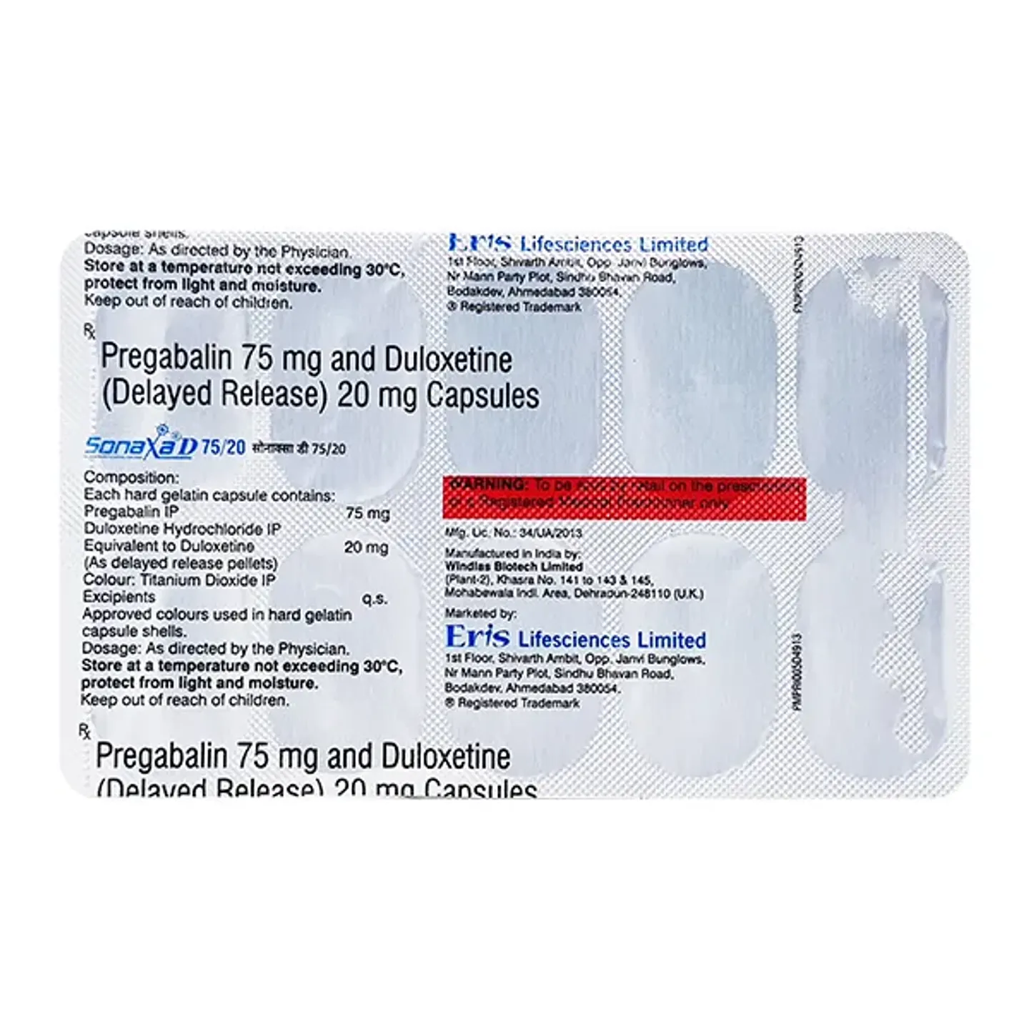 Sonaxa D 75/20 Tablet product image