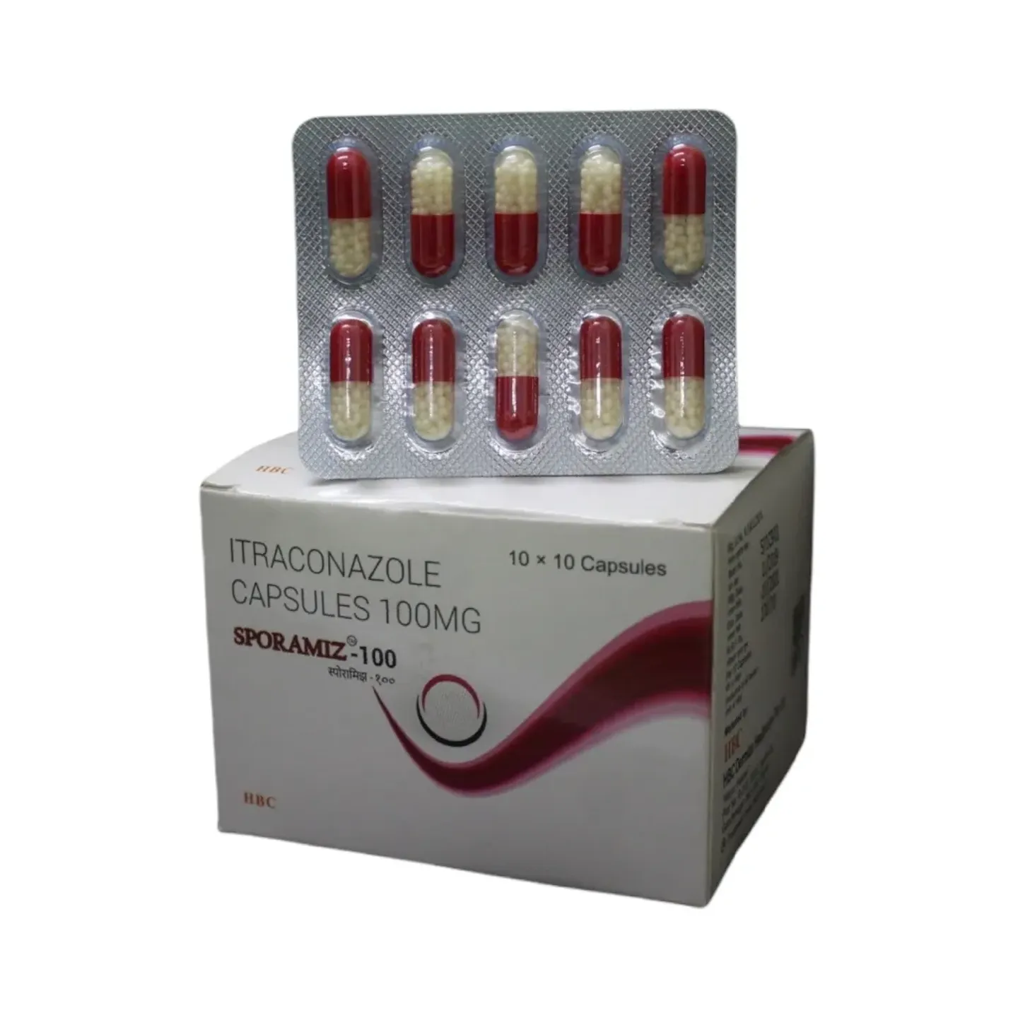 Sporamiz 100mg Capsule product image