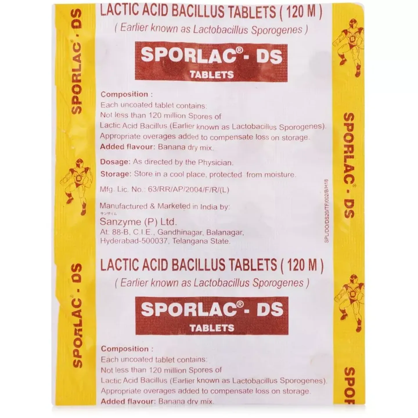 Sporlac Ds Tablet product image