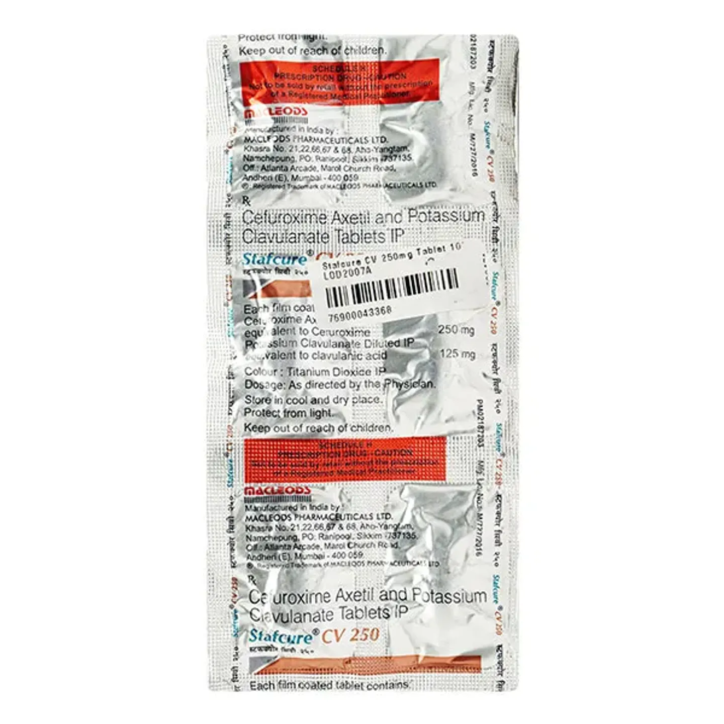 Stafcure Cv 250 Tablet product image