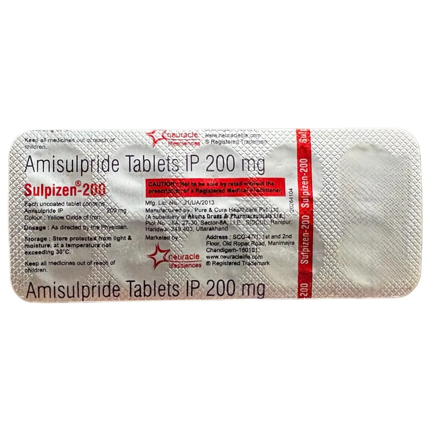 Sulpizen 200mg Tablet product image