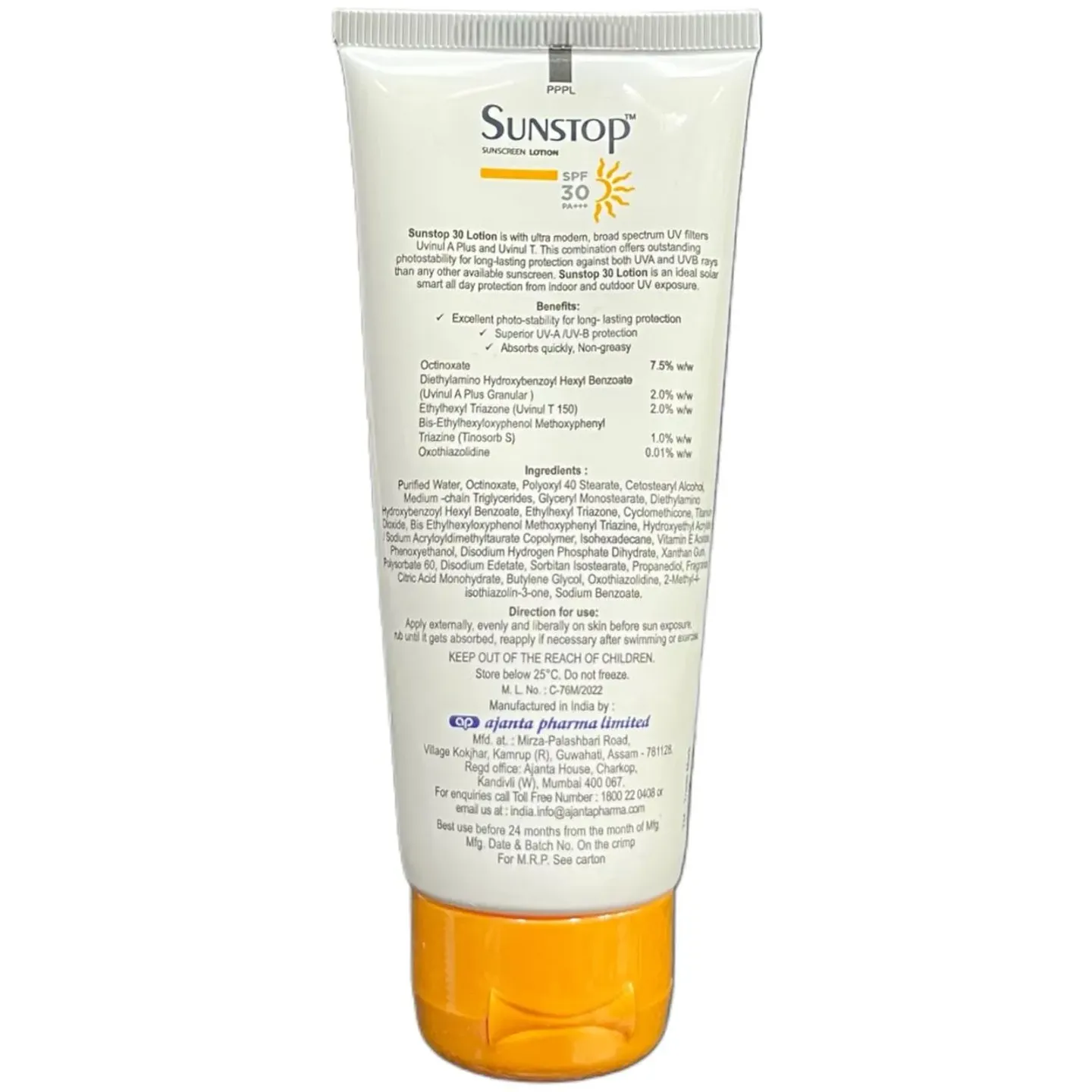 Sunstop Spf 30 Sunscreen Lotion product image