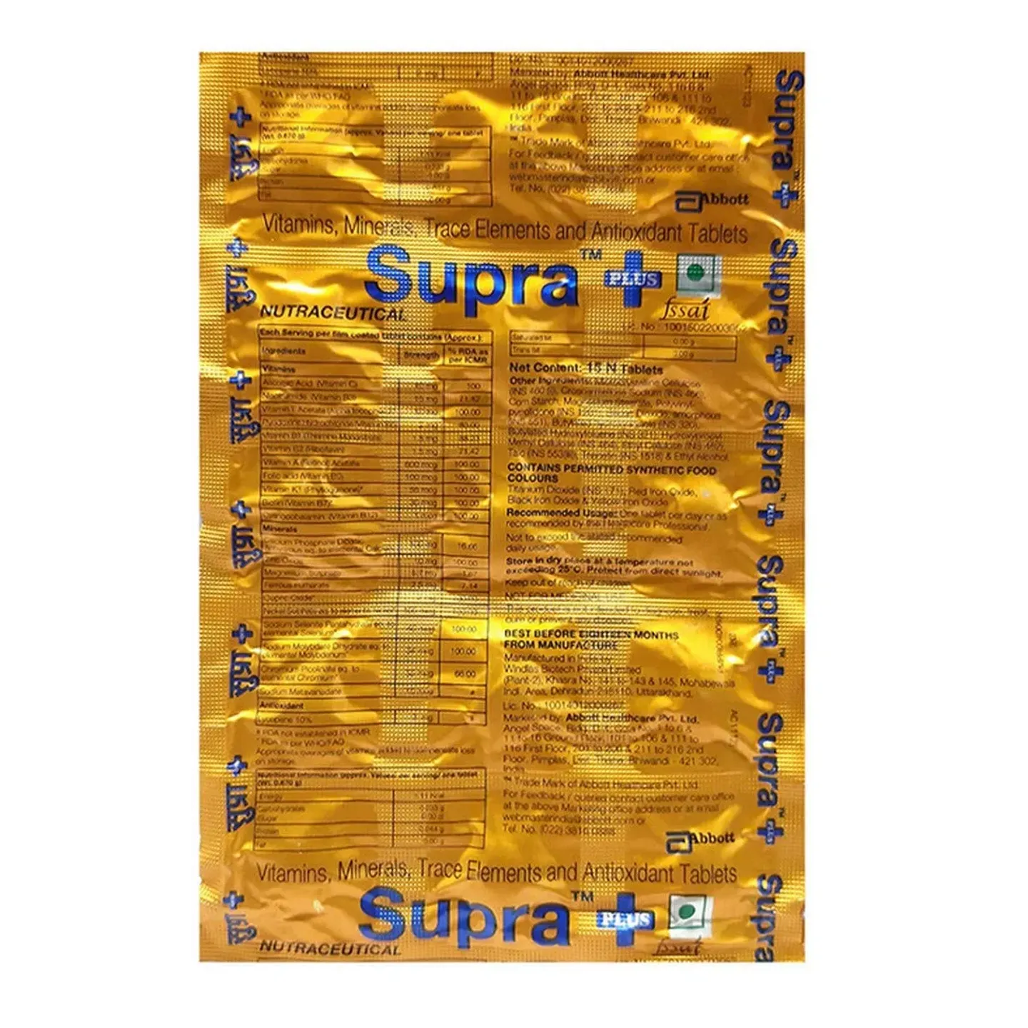 Supra Plus Tablet product image