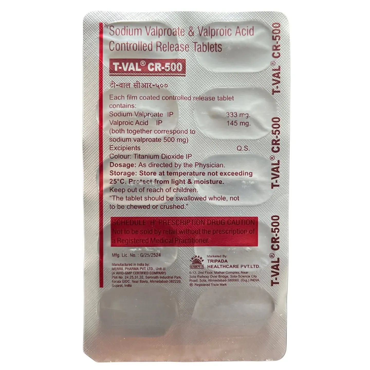 T Val Cr-500 Tablet product image