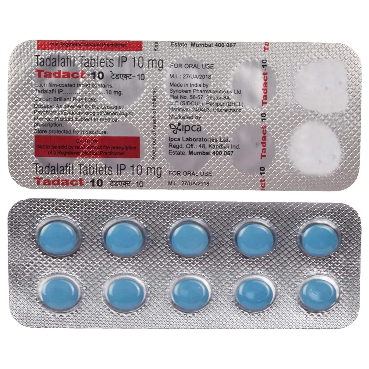 Tadact 10 Tablet product image