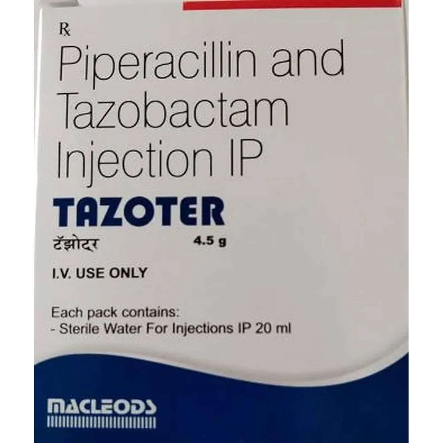 Tazoter 4.5gm Injection product image