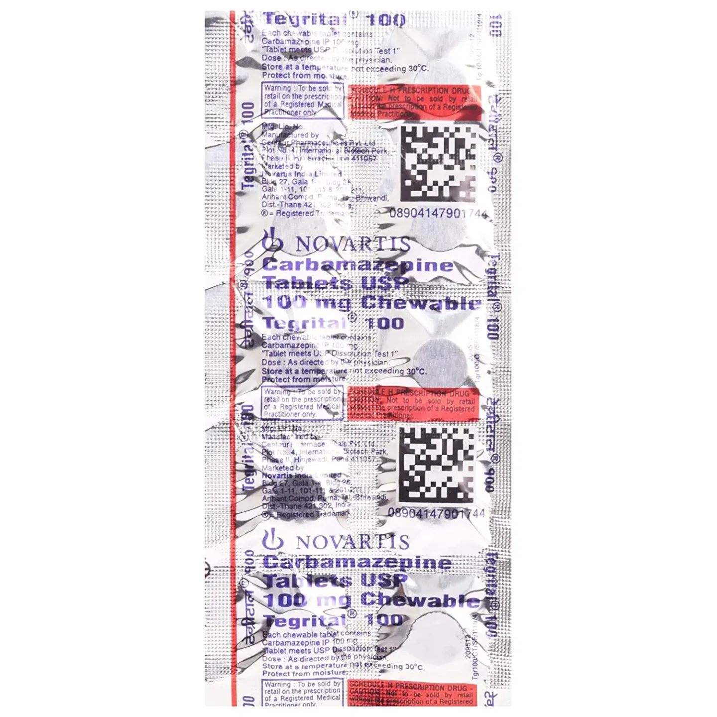 Tegrital 100 Tablet product image