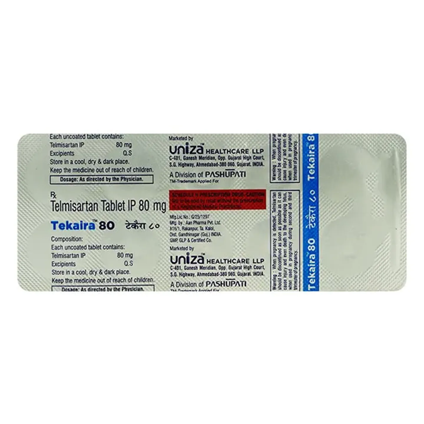 Tekaira 80 Tablet product image