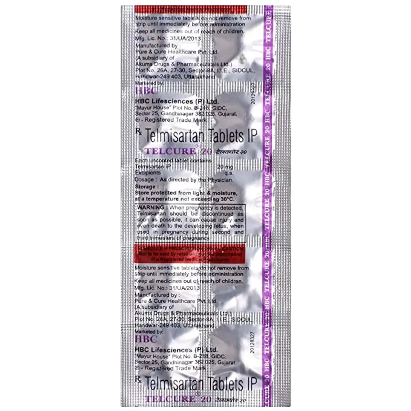 Telcure 20 Tablet product image