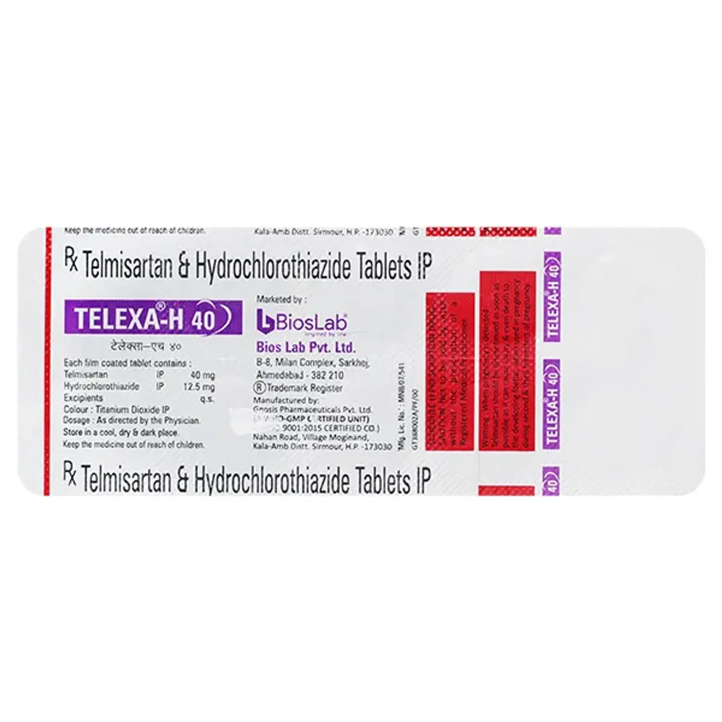 Telexa H 40 Tablet product image