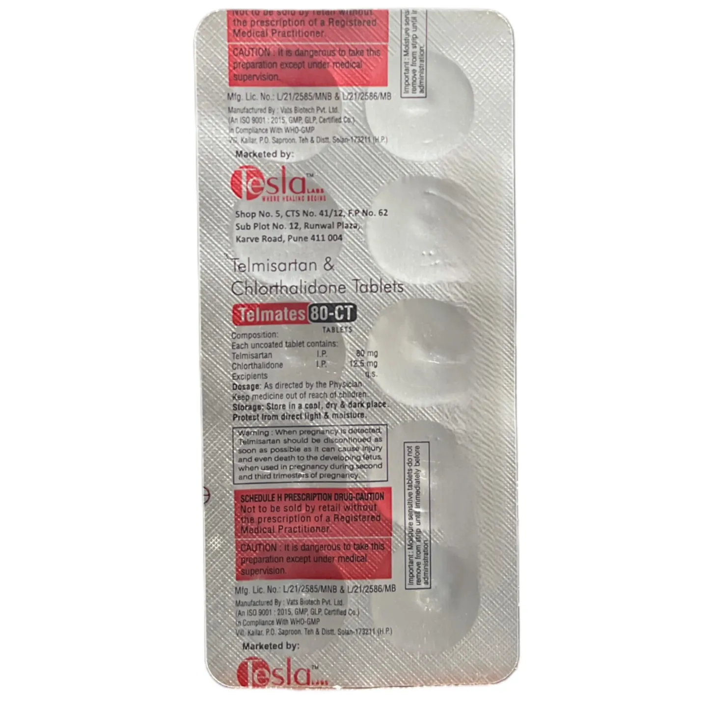 Telmates 80 Ct Tablet product image