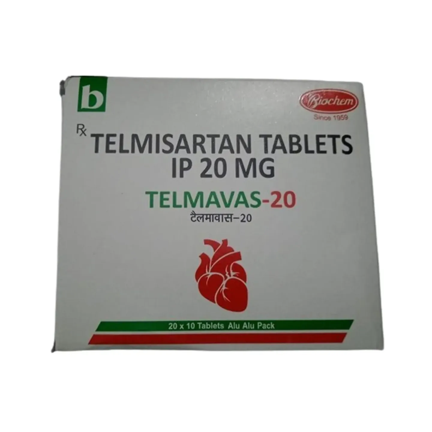 Telmavas 20 Tablet product image